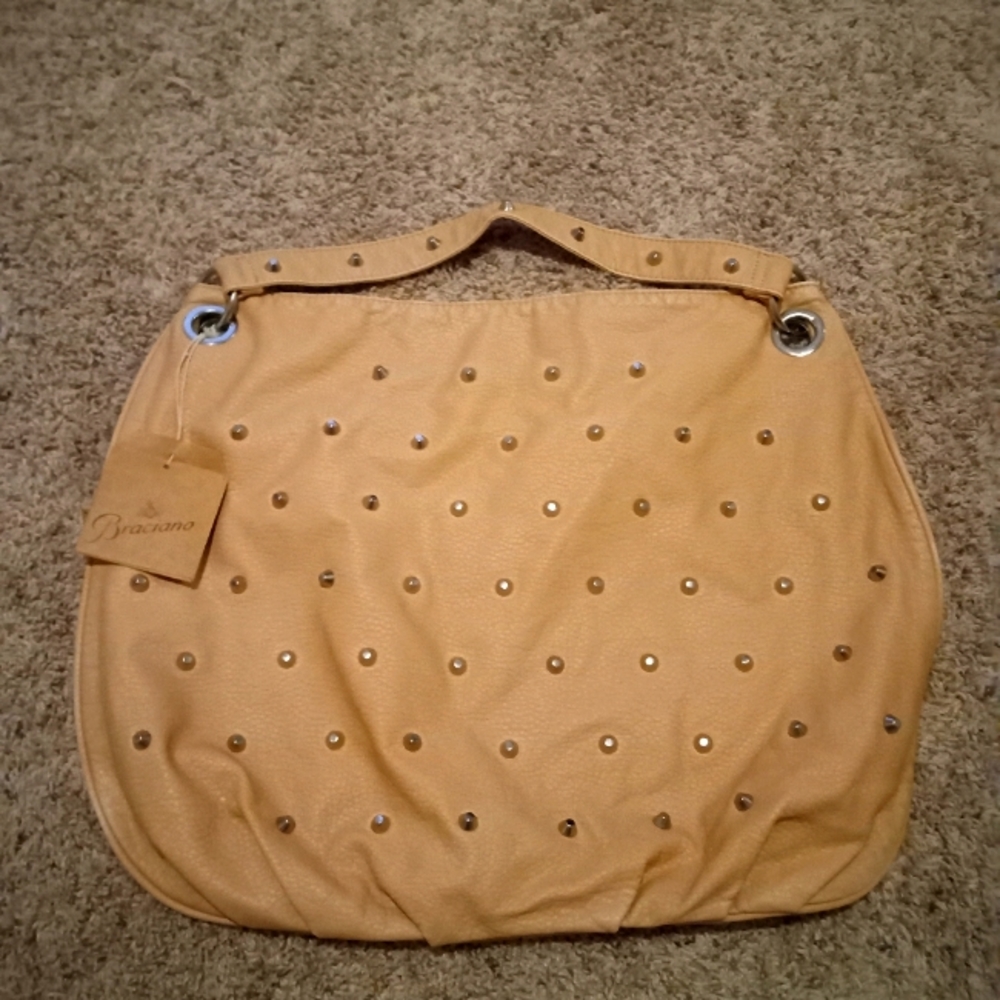 NWOT studded satchel leather purse **SOLD**
